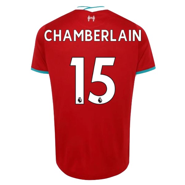 Camiseta Liverpool NO.15 Chamberlain Replica Primera Ropa 2020/21 Rojo